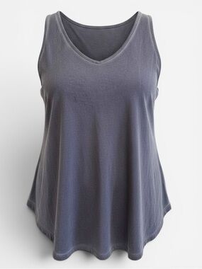 Torrid V-Neck Tunic Tank Shirttail Mineralize Purple Super Soft Knit 2X